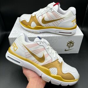 Size 11 - Nike Air Trainer 1.2 Low Manny Pacquiao White Metallic Gold 2010